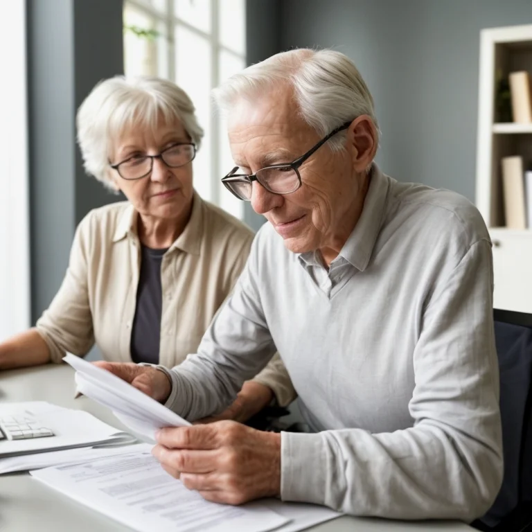 法律相談を受ける高齢者のイメージ